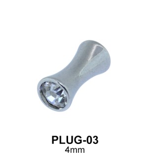 Shiny Rhinestone Basic Plug PLUG-03